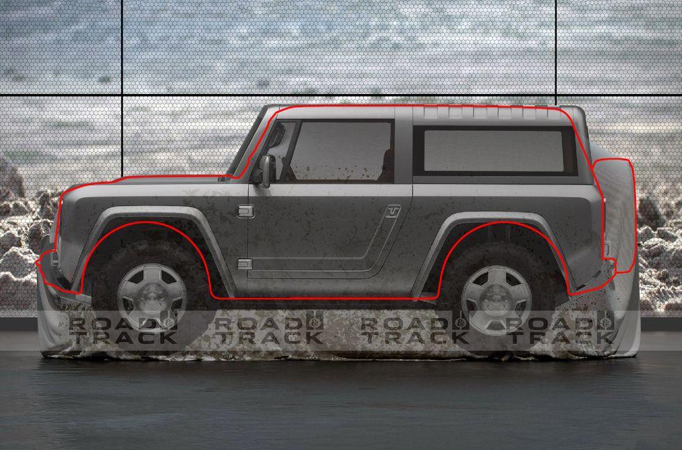 Ford Bronco 2020 Ford Bronco renders based on official teaser 2020-ford-bronco-5