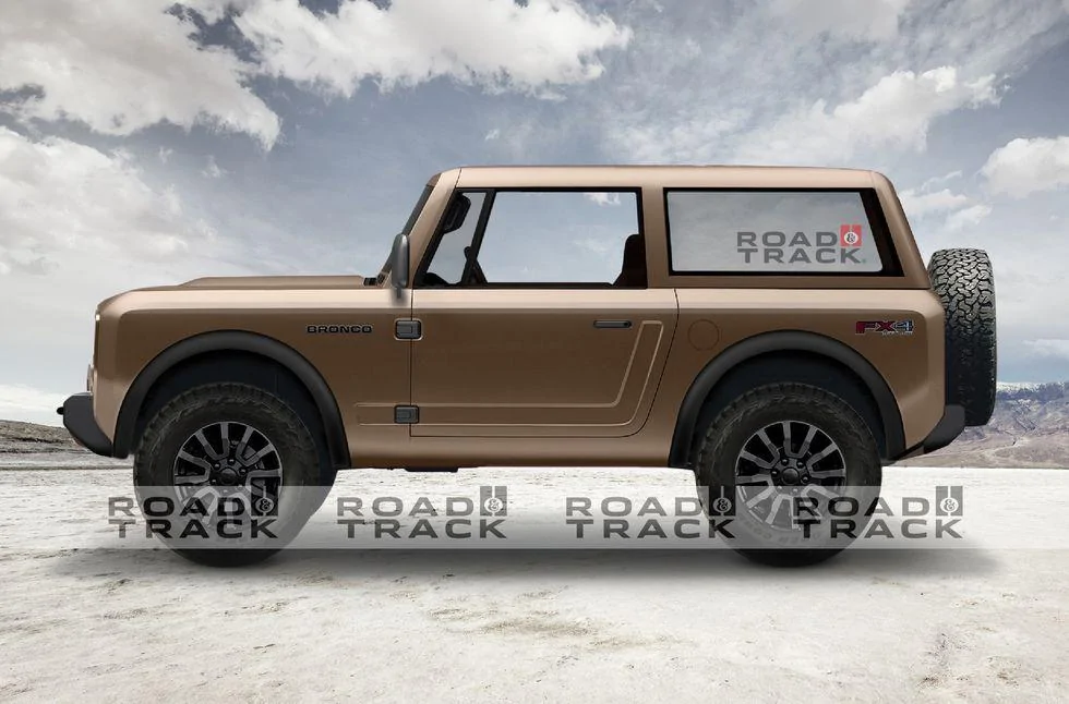 Ford Bronco 2020 Ford Bronco renders based on official teaser 2020-ford-bronco-8