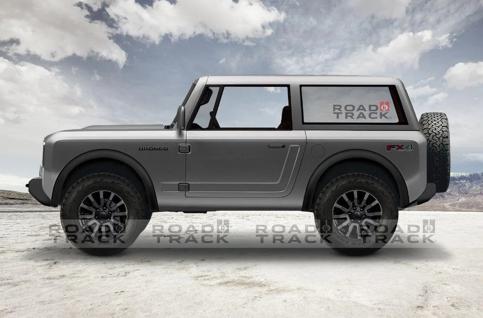 Ford Bronco 2020 Ford Bronco renders based on official teaser 2020-ford-bronco-9