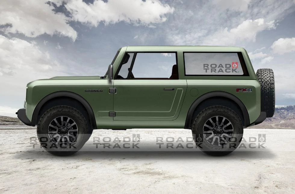 Ford Bronco 2020 Ford Bronco renders based on official teaser 2020-ford-bronco-13