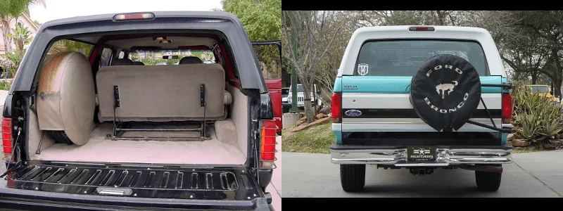 Ford Bronco 3rd/5th Door 3-5 door Tailgate with Retractable Windo