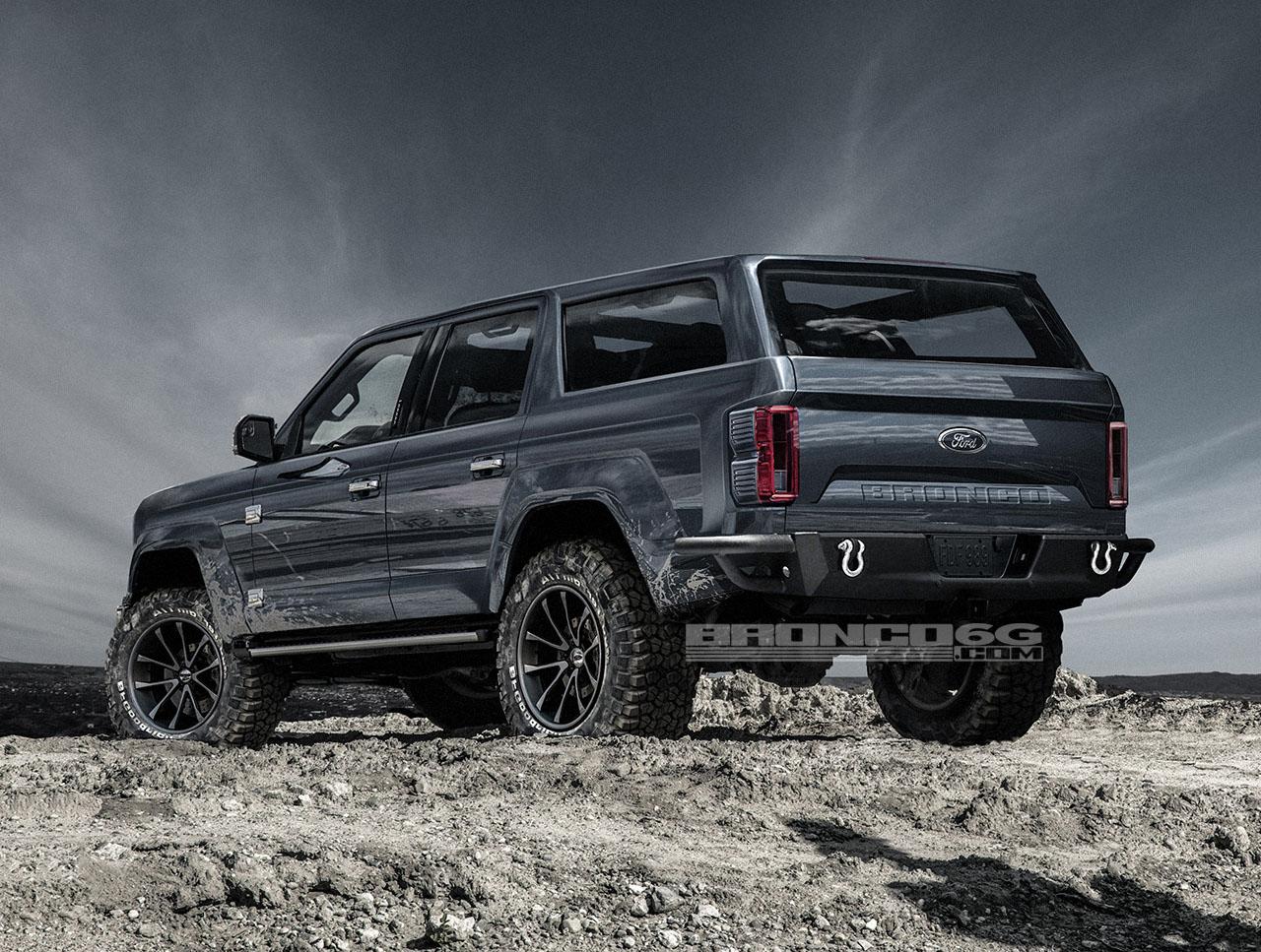 Ford Bronco 2020-2021 Ford Bronco Four-Door Concept Rendering Bronco6G-FordBronco-Rear2