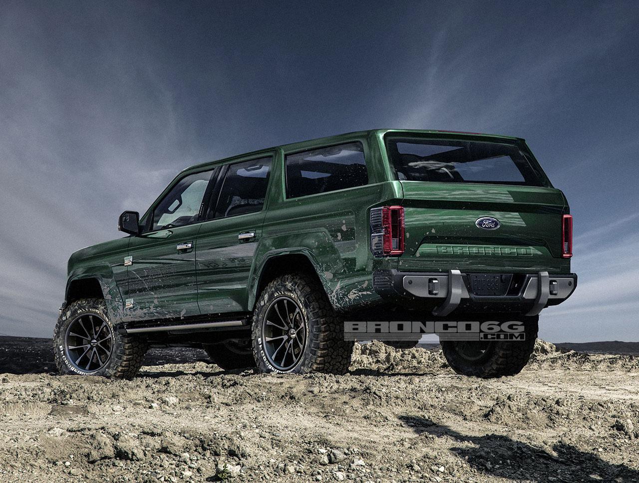 Ford Bronco 2020-2021 Ford Bronco Four-Door Concept Rendering Bronco6G-FordBronco-Rear6