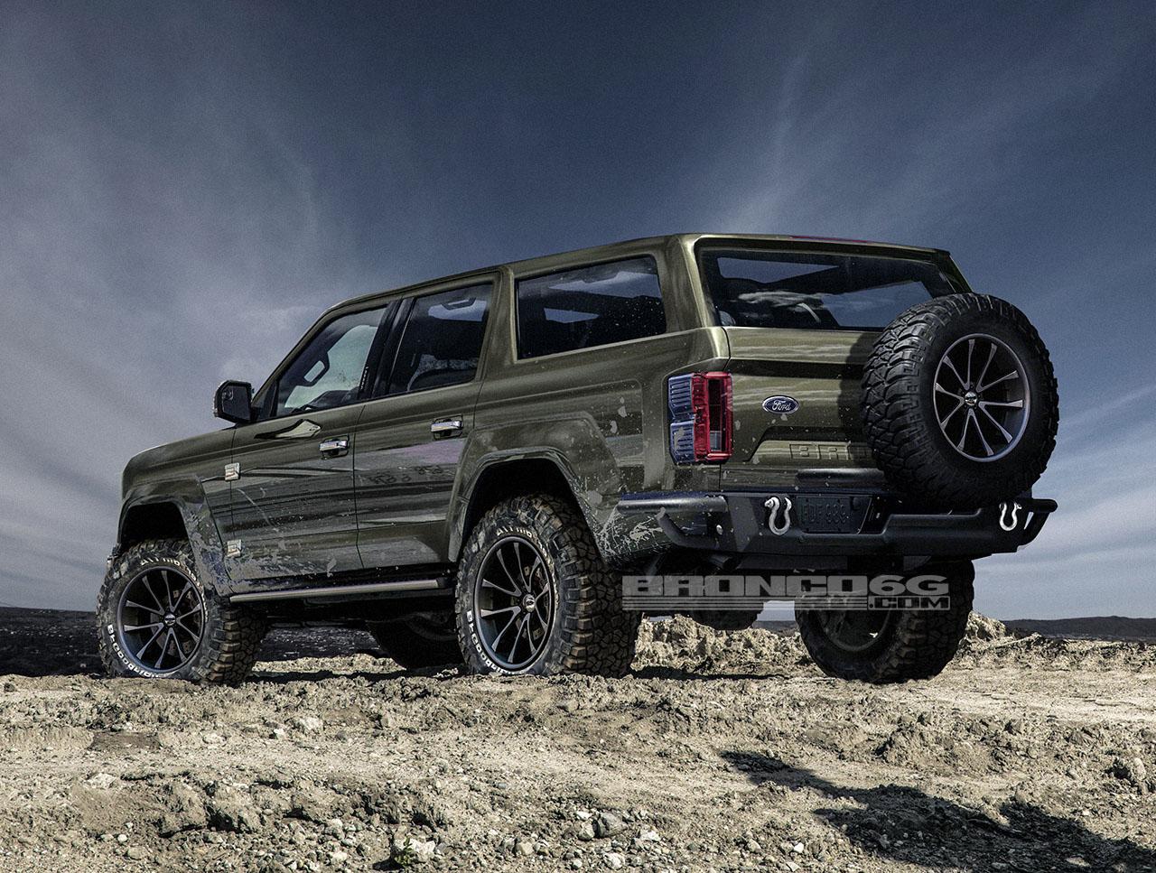 Ford Bronco 2020-2021 Ford Bronco Four-Door Concept Rendering Bronco6G-FordBronco-Rear3