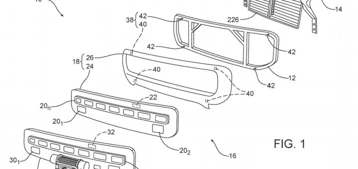 Ford Bronco Ford Patent Shows Slick Modular Grille Ford-Modular-Grille-Patent-002-720x340
