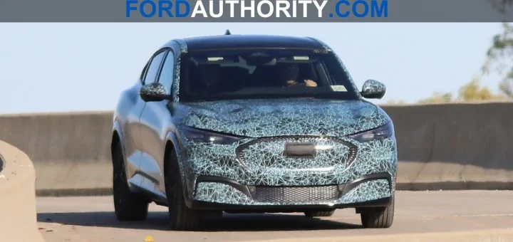 Ford Bronco Ford Mach E prototype spotted for the first time 2021-Ford-Mustang-Mach-E-Spy-Shots-Exterior-November-2019-004-720x340