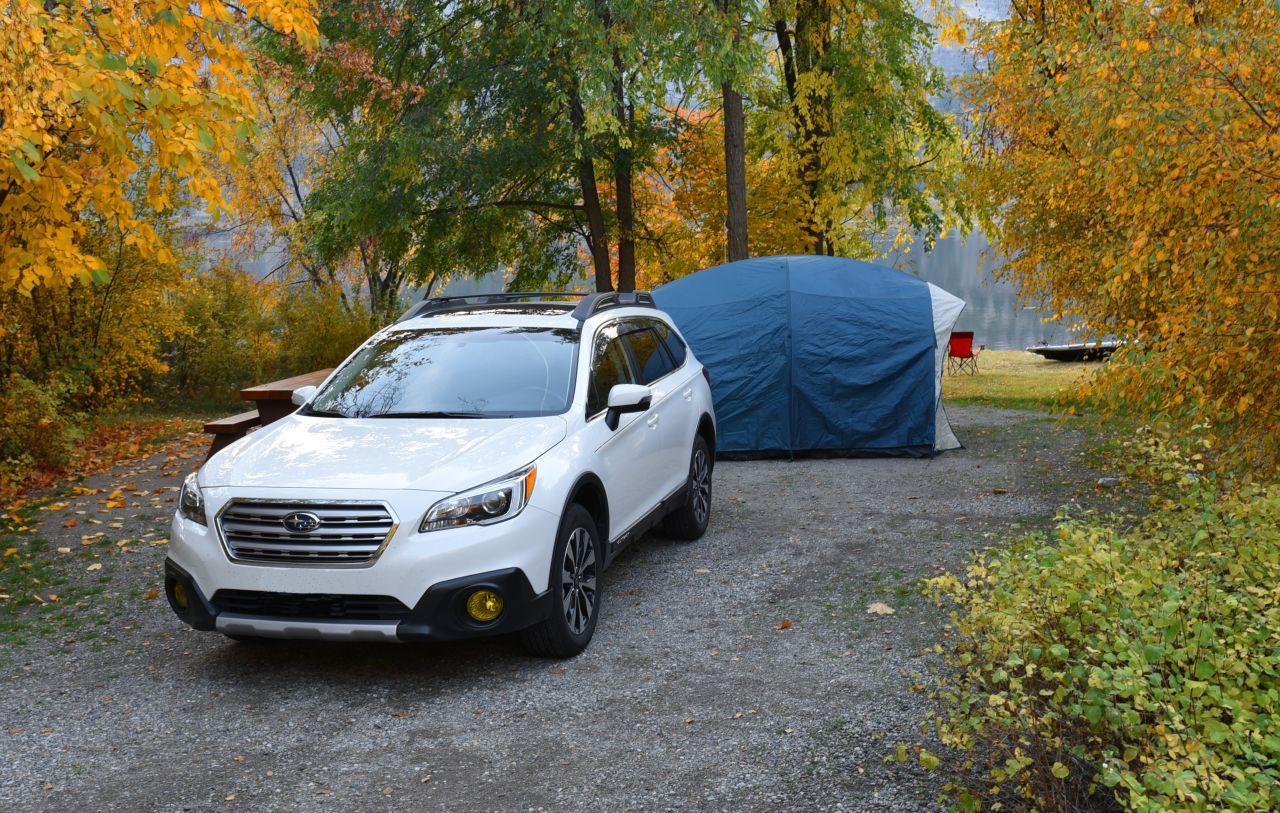 Ford Bronco what does everyone drive while waiting for their Broncos? Camping Subaru outback.JPG