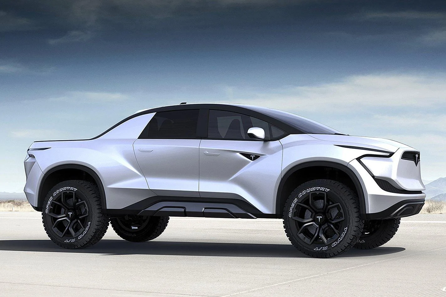 Ford Bronco Design: still too early but... tesla-pickup-truck-4
