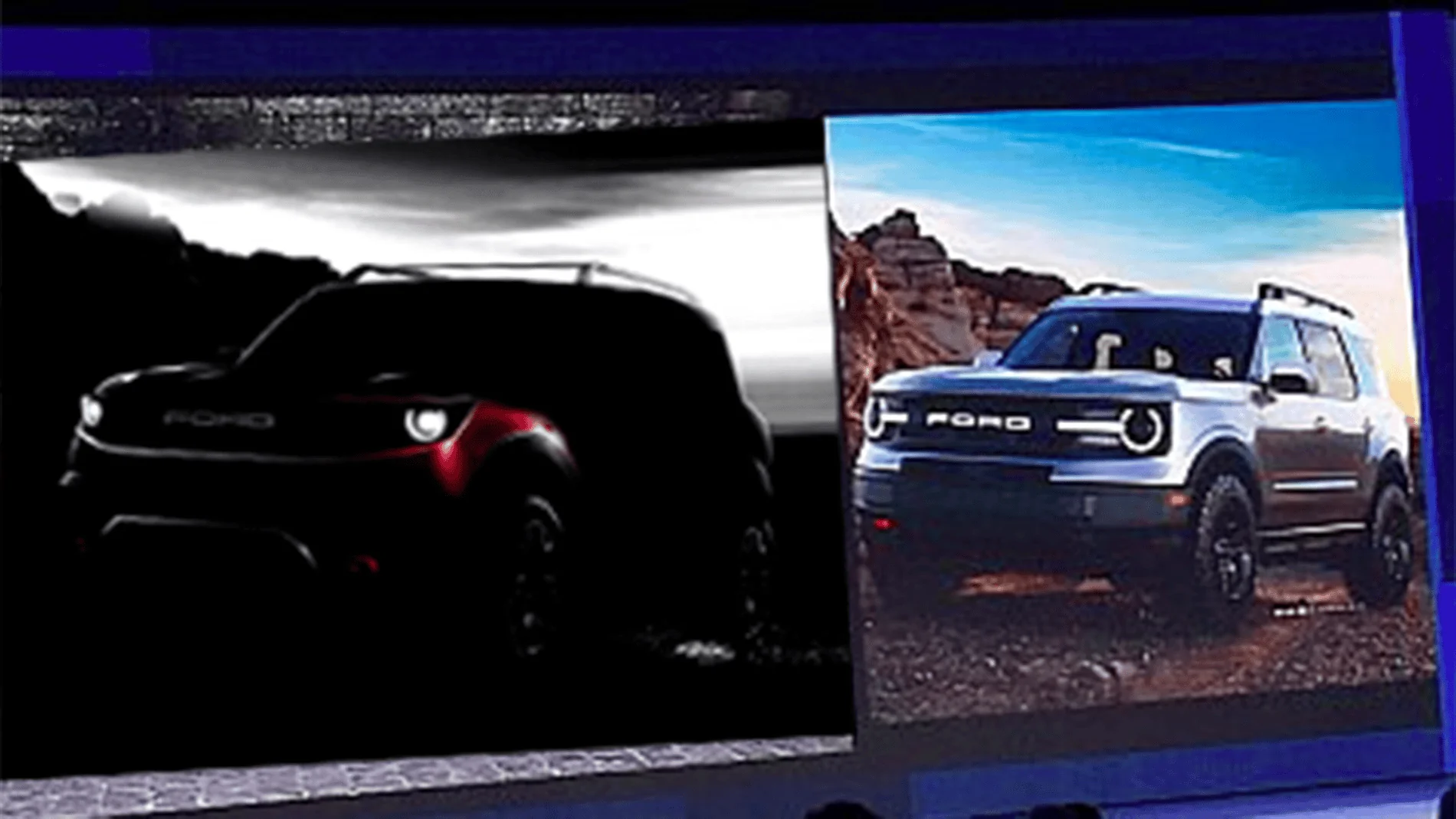 Ford Bronco 2020-2021 Ford Bronco Four-Door Concept Rendering Baby-Bronco-Side-By-Sid