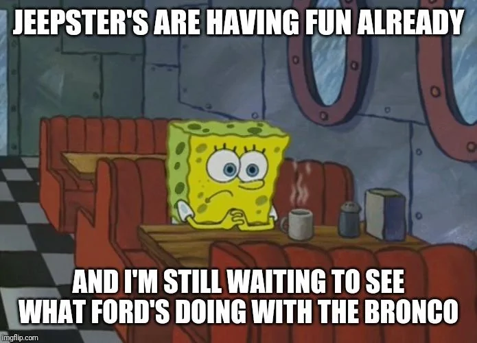 Ford Bronco How I feel not knowing 3m4018