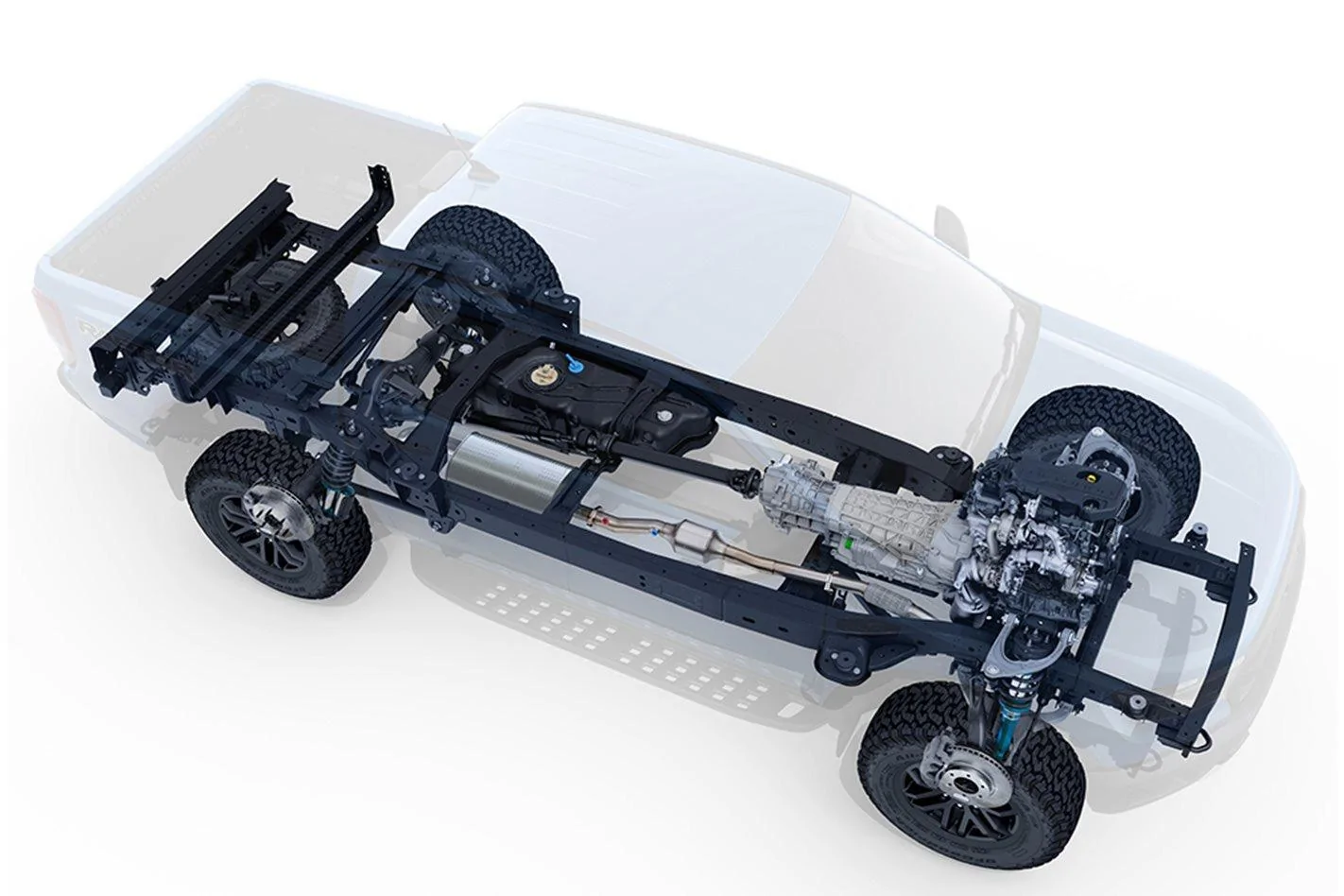 Ford Bronco First (Actual) 2021 Bronco U725 Prototype SPIED!! ford-ranger-raptor-chassis
