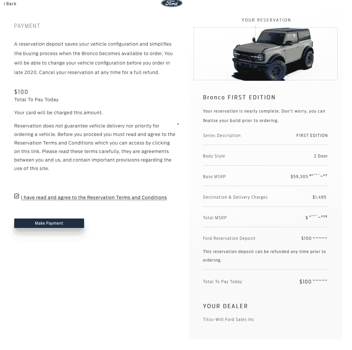 Ford Bronco Epic fail on the reservations Screen Shot 2020-07-13 at 3.28.34 PM