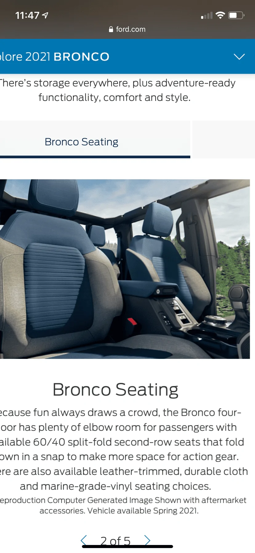 Ford Bronco Interior for First Edition? E1564DA5-E4CC-48B6-BEAF-ACB97D0F42DF