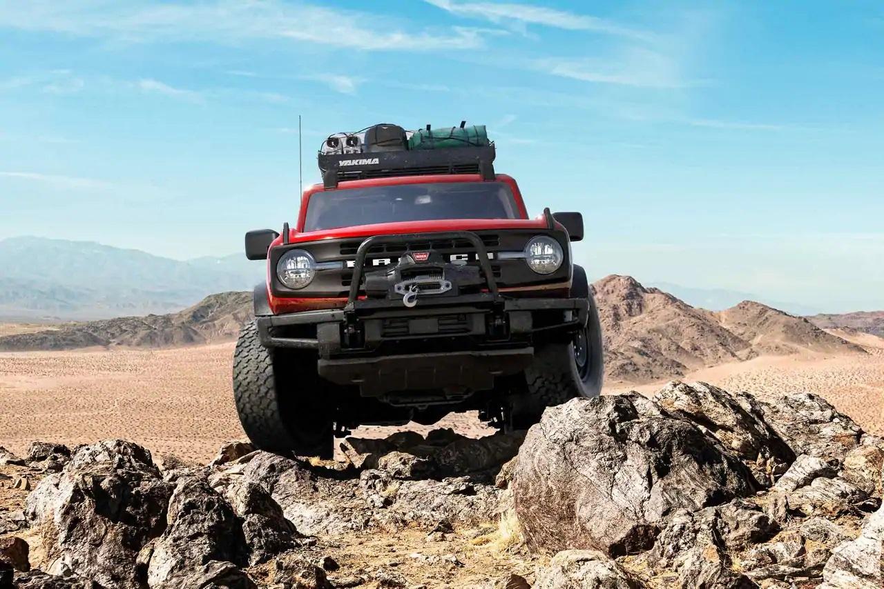 Ford Bronco Factory bumper with a winch or something different??? Bronco winch 2