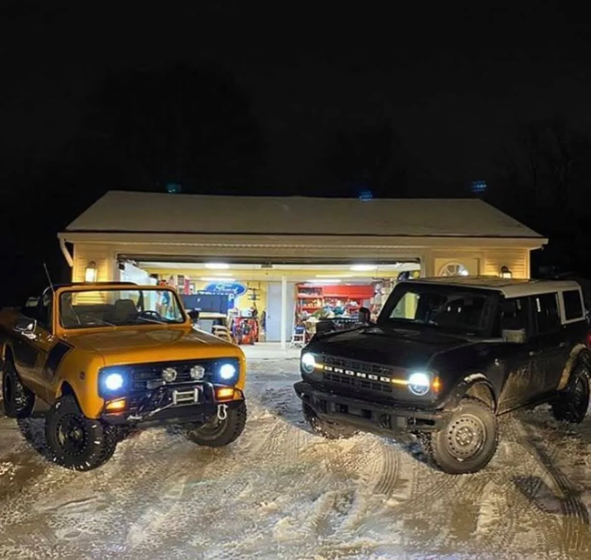 Ford Bronco Your Favorite Bronco Pic? Black Diamond snow at night