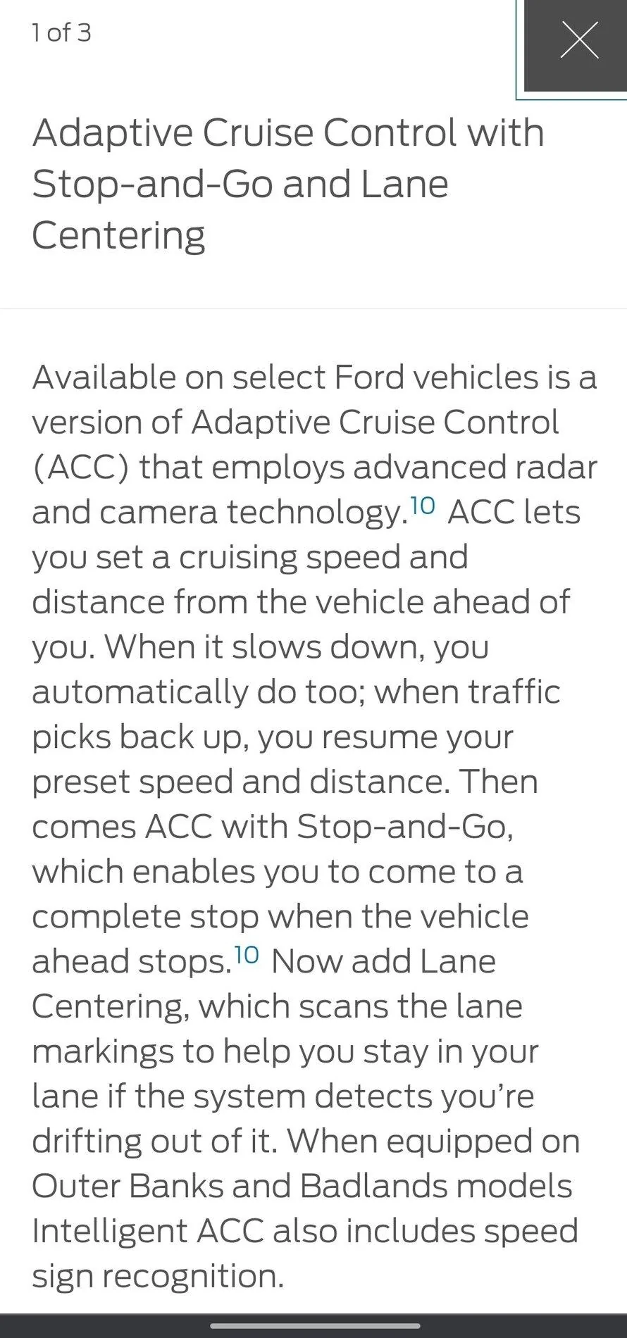 Ford Bronco Bronco does not have Lane Centering Screenshot_20210321-100158~2
