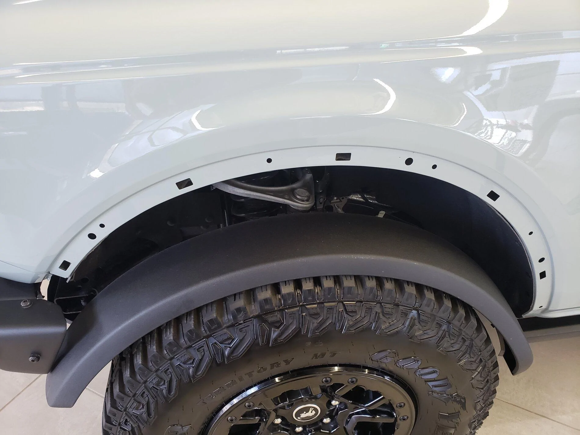 Ford Bronco Saw Cactus Gray First Edition 4Door @ Dealer Event. 2.7L Engine + Removed Fenders + Cupholders! 20210324_125418