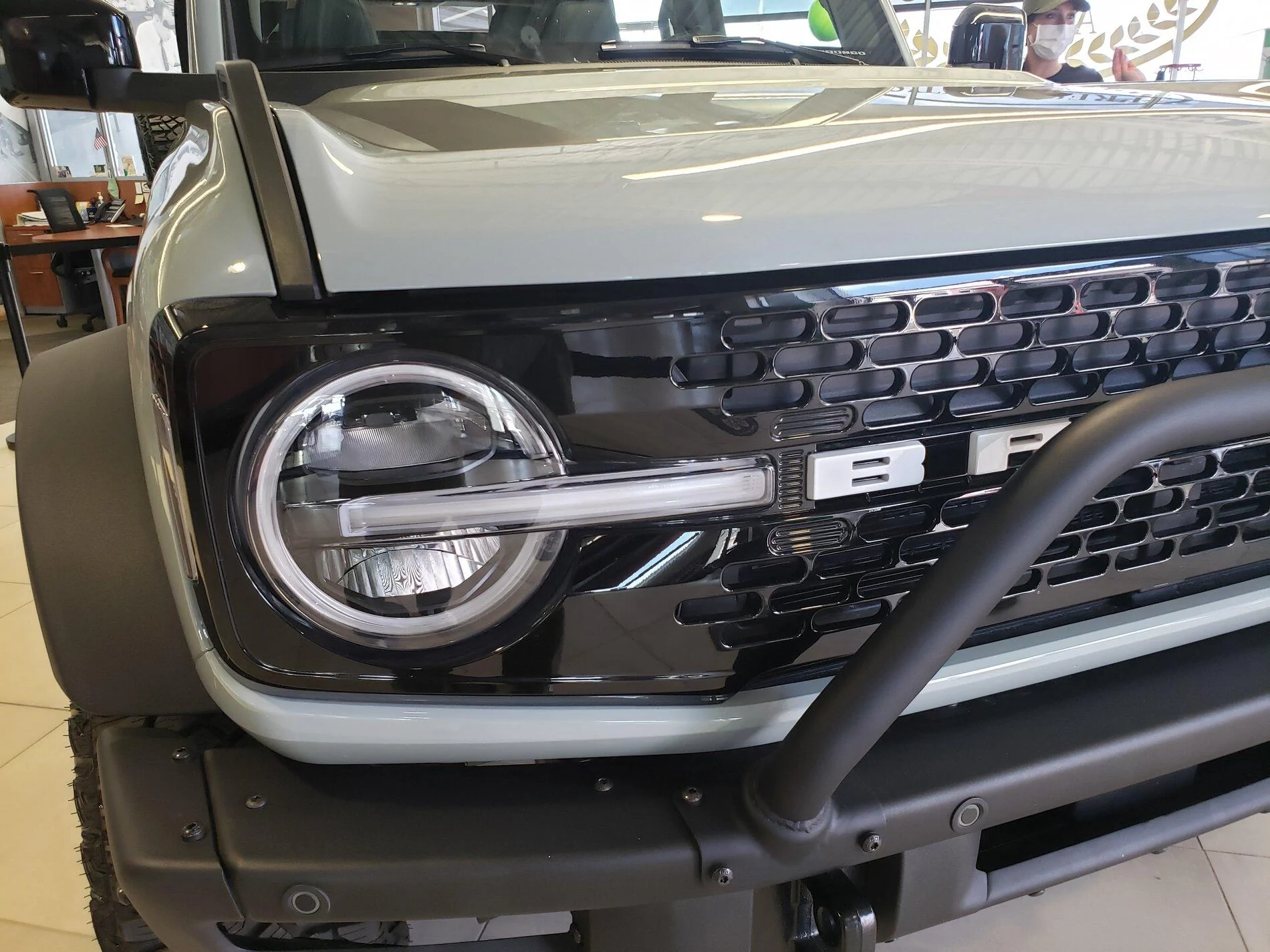 Ford Bronco Saw Cactus Gray First Edition 4Door @ Dealer Event. 2.7L Engine + Removed Fenders + Cupholders! 20210324_125601