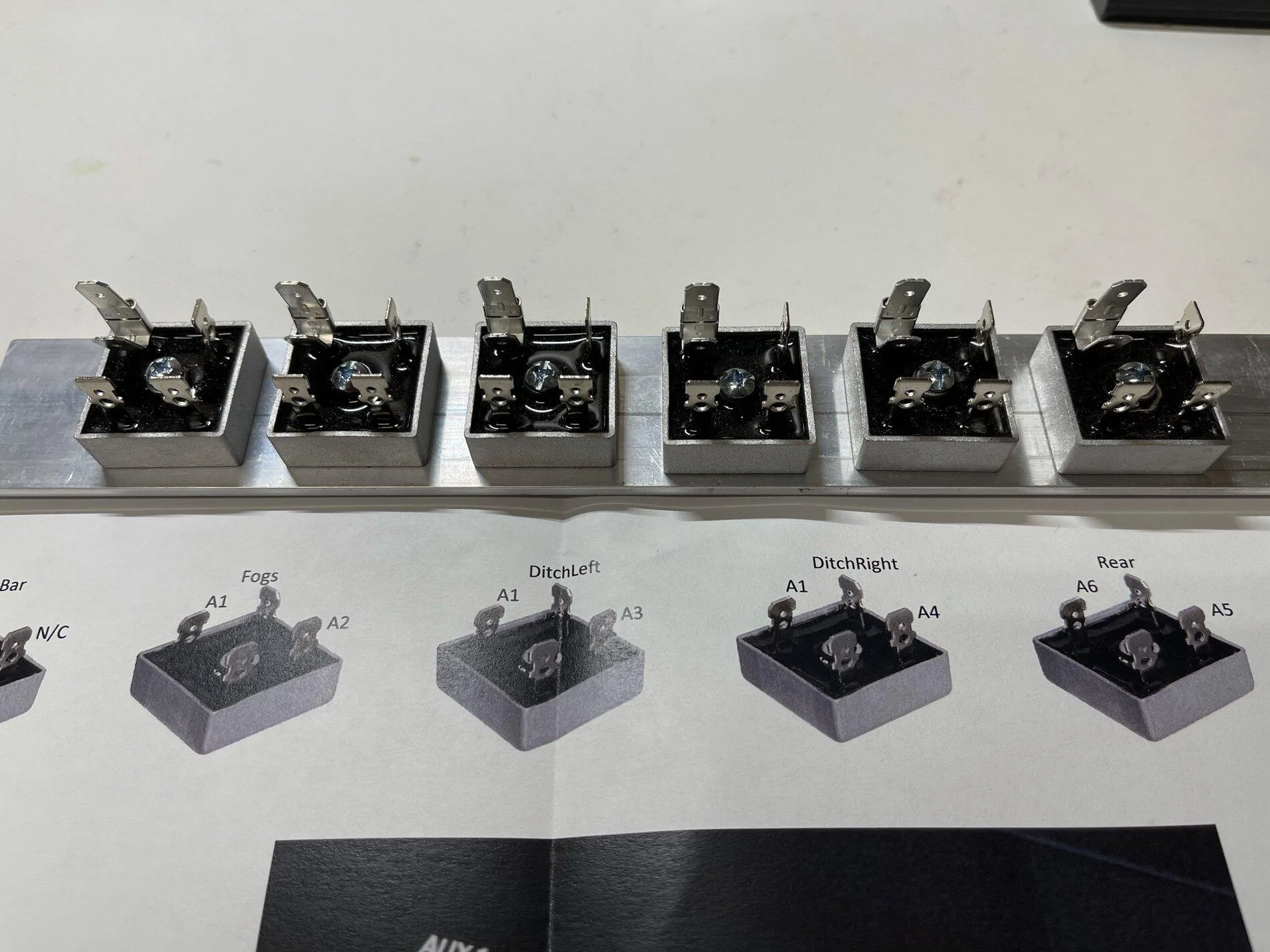 Ford Bronco Aux switches wiring AuxBridgeHardwar