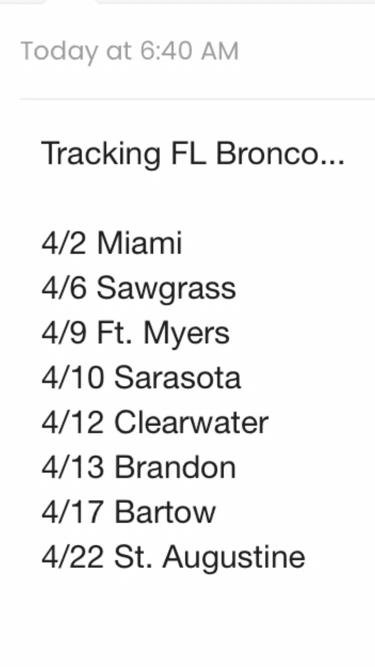 Ford Bronco Florida Roll Call 67AEA0B3-489E-4FB6-97FF-16960B414BC3