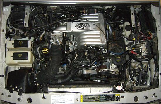 Ford Bronco My first Bronco, 1986 Bronco II V8_engine_bay