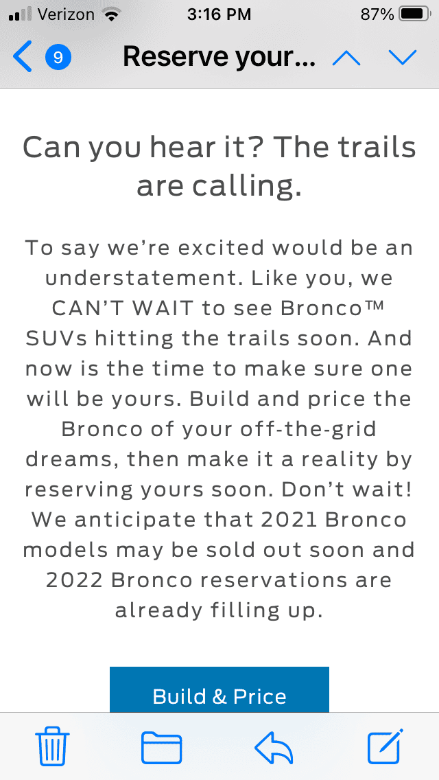 Ford Bronco OFFICIALLY UNDERWAY: Phase 1 Mass Production of the 2021 Bronco! [Updated With Units Produced Daily] 2851FDC2-D3C9-4A05-8D9F-43AE4B64FE1E