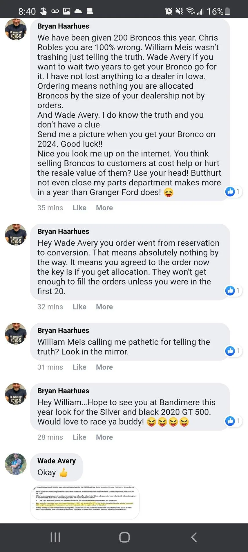 Ford Bronco Denver metro area roll call Screenshot_20210217-204019_Chrom