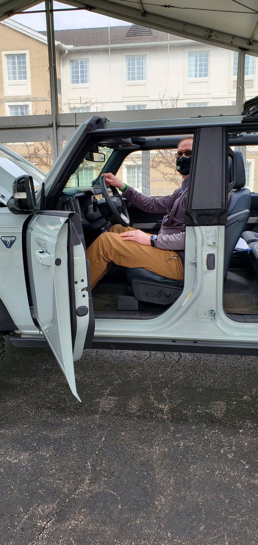 Ford Bronco 6' 7" Legroom Tested 2021 Bronco 4-Door -- With Pics 20210405_120913