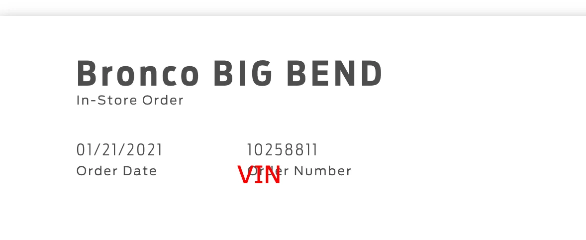Ford Bronco Got my VIN Number! Anyone else? 1617819330797