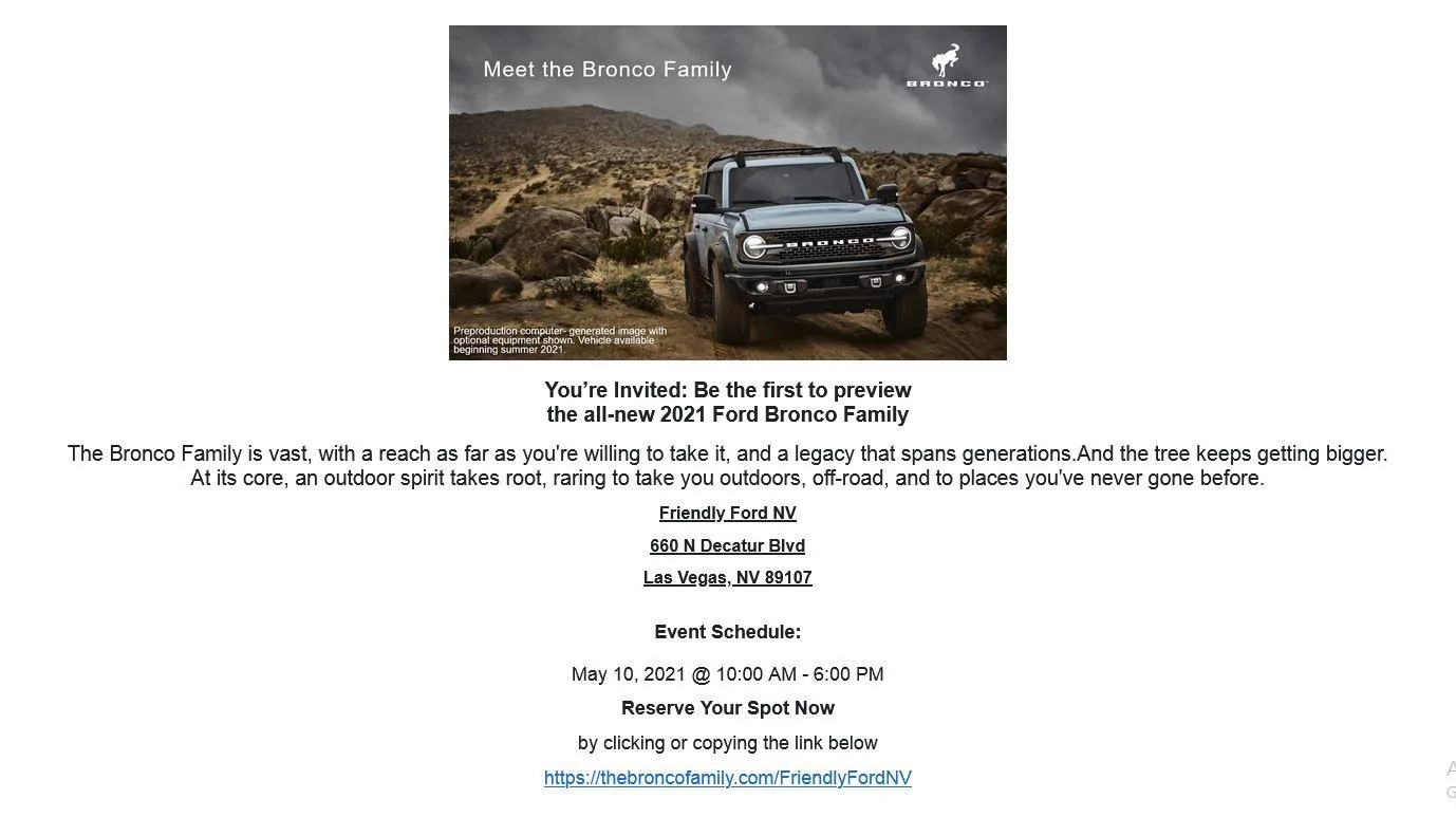 Ford Bronco Vegas! fr