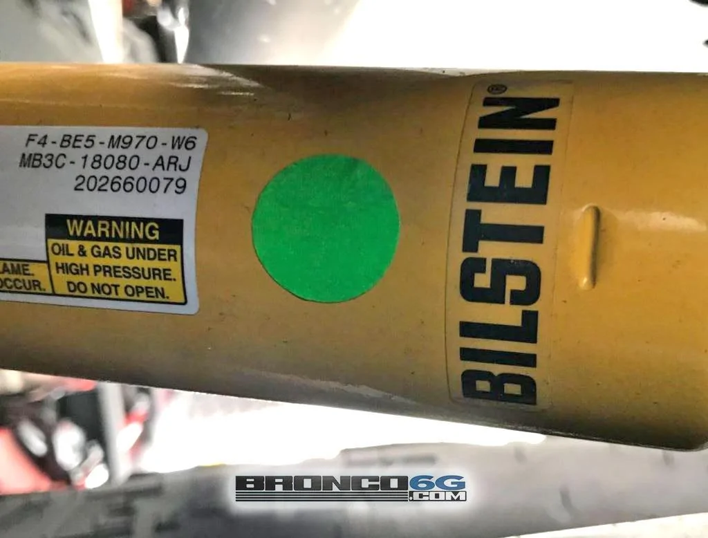 Ford Bronco Bilstein HOSS & Position Sensitive Dampers Part Numbers & Differences Bilstein HOSS standard Dampers-Shocks