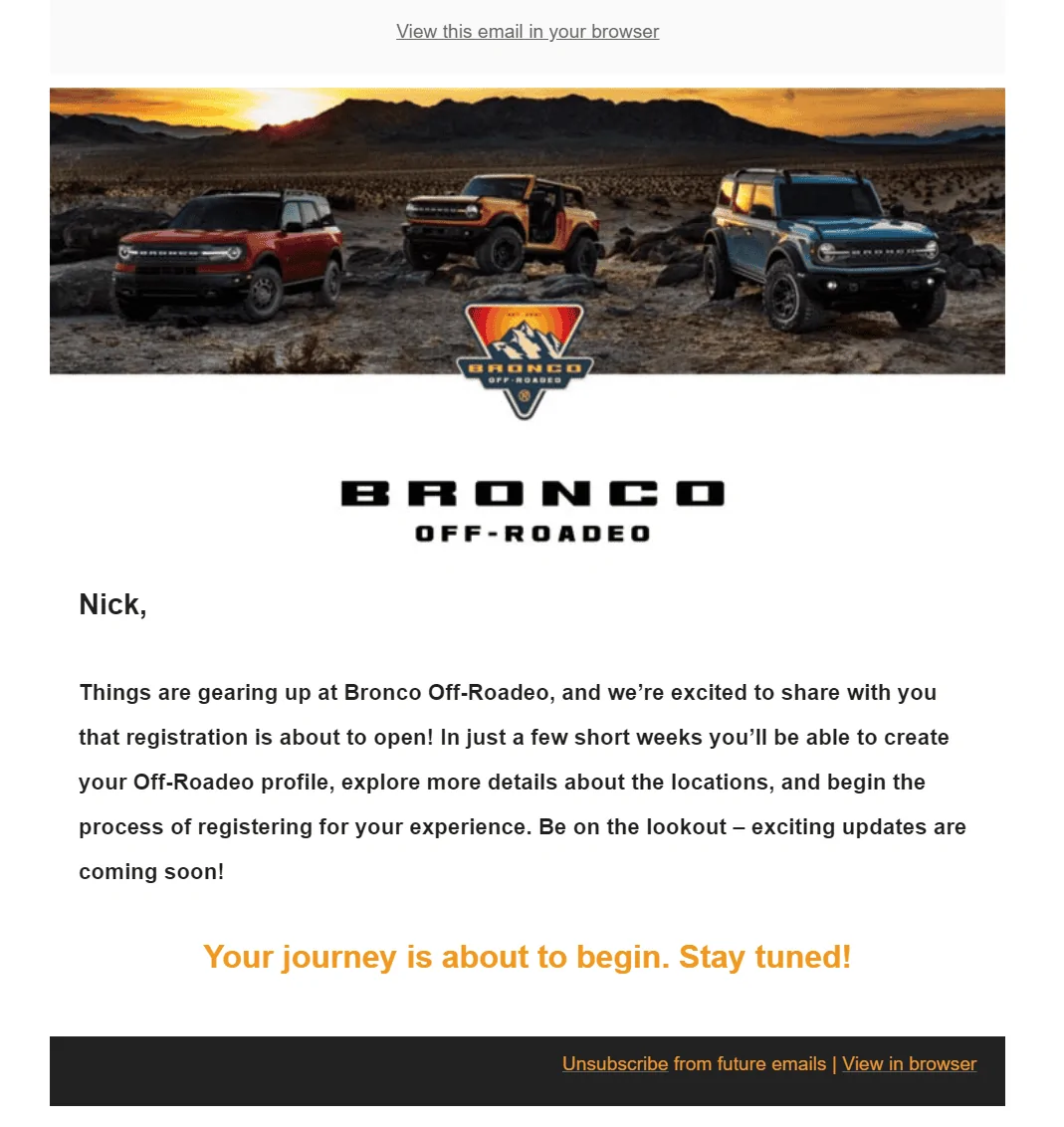 Ford Bronco Things are moving on the Off-Rodeos 1617924758626