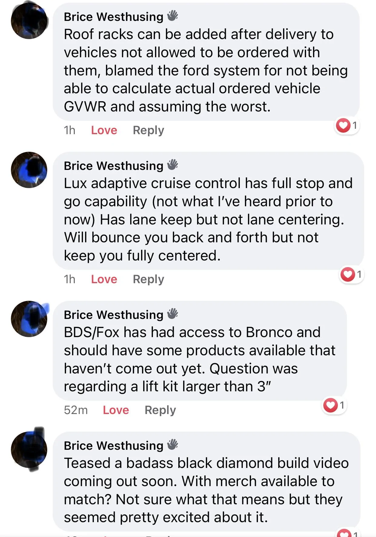 Ford Bronco Bronco Fireside Chat: Few interesting pieces of information. 9D23CF34-66C5-4136-9D98-EF374A2A409A