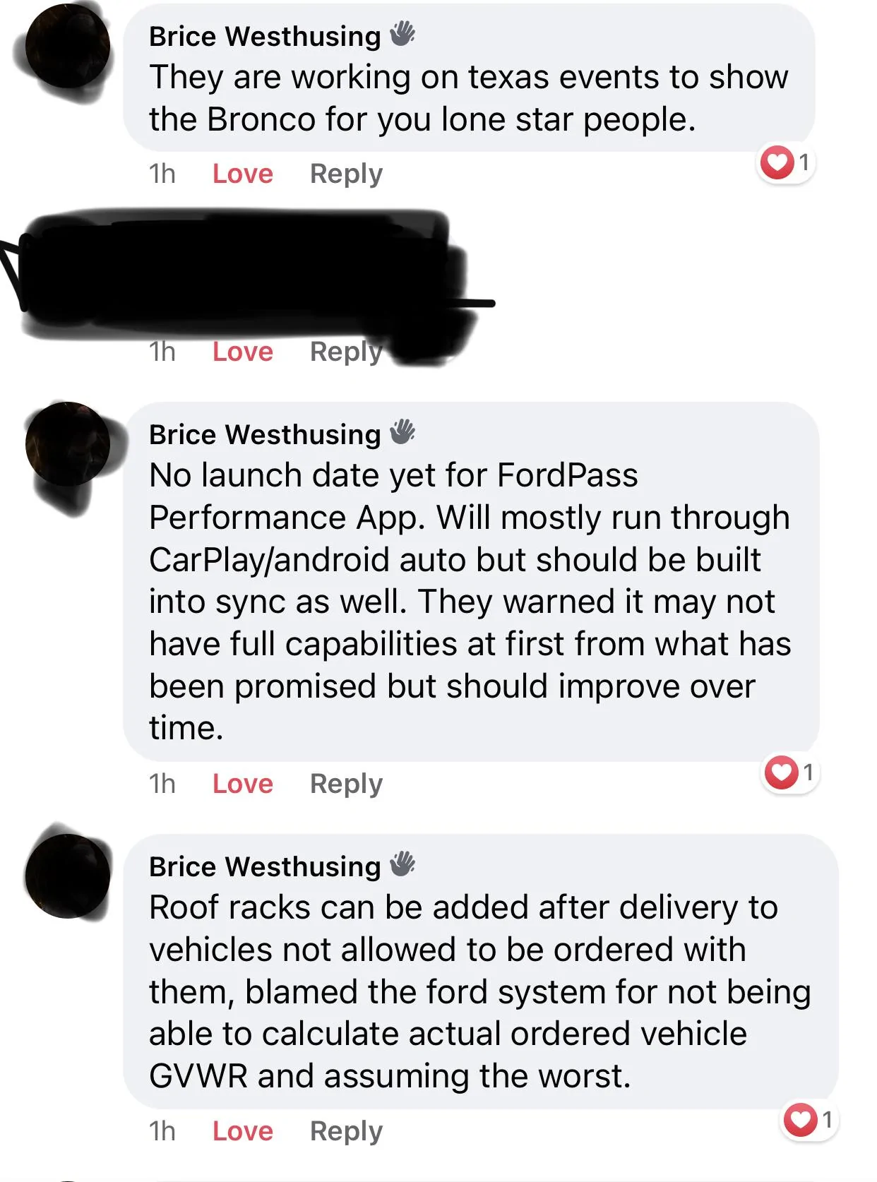 Ford Bronco Bronco Fireside Chat: Few interesting pieces of information. D9807E4B-CCD0-4A5A-B1F9-96C6D7D4E1B1