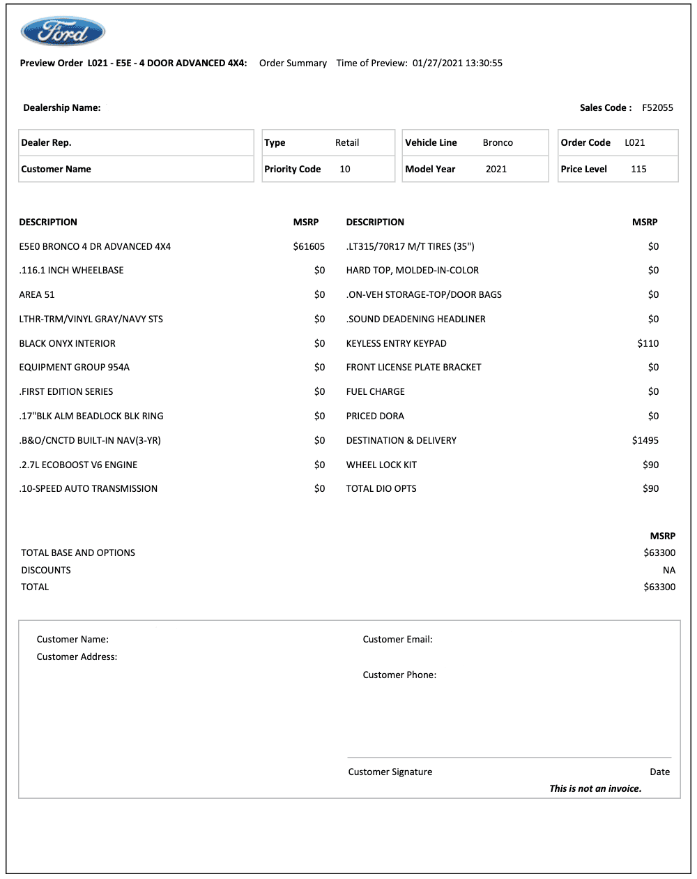 Ford Bronco Order Codes Screen Shot 2021-04-12 at 10.15.42 PM