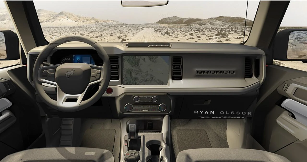 Ford Bronco Official 2021 Ford Bronco Info Thread: Specs, Wallpapers, Photos, Videos, Colors, Trims Ford-Bronco-Interior-Sketch