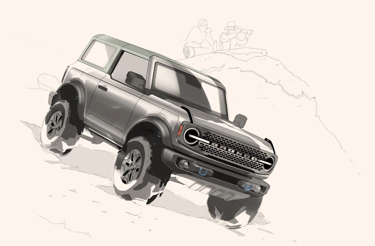 Ford Bronco Official 2021 Ford Bronco Info Thread: Specs, Wallpapers, Photos, Videos, Colors, Trims Ford-Bronco-Sketch-4