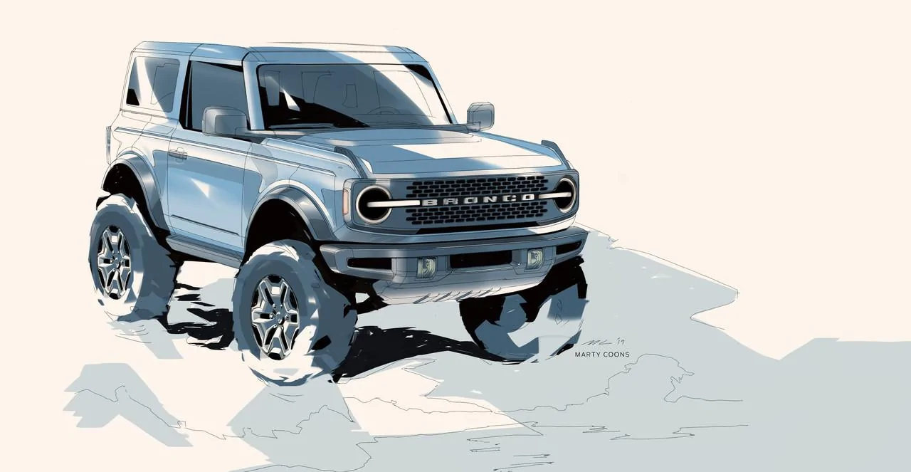 Ford Bronco Official 2021 Ford Bronco Info Thread: Specs, Wallpapers, Photos, Videos, Colors, Trims Ford-Bronco-Sketch-5