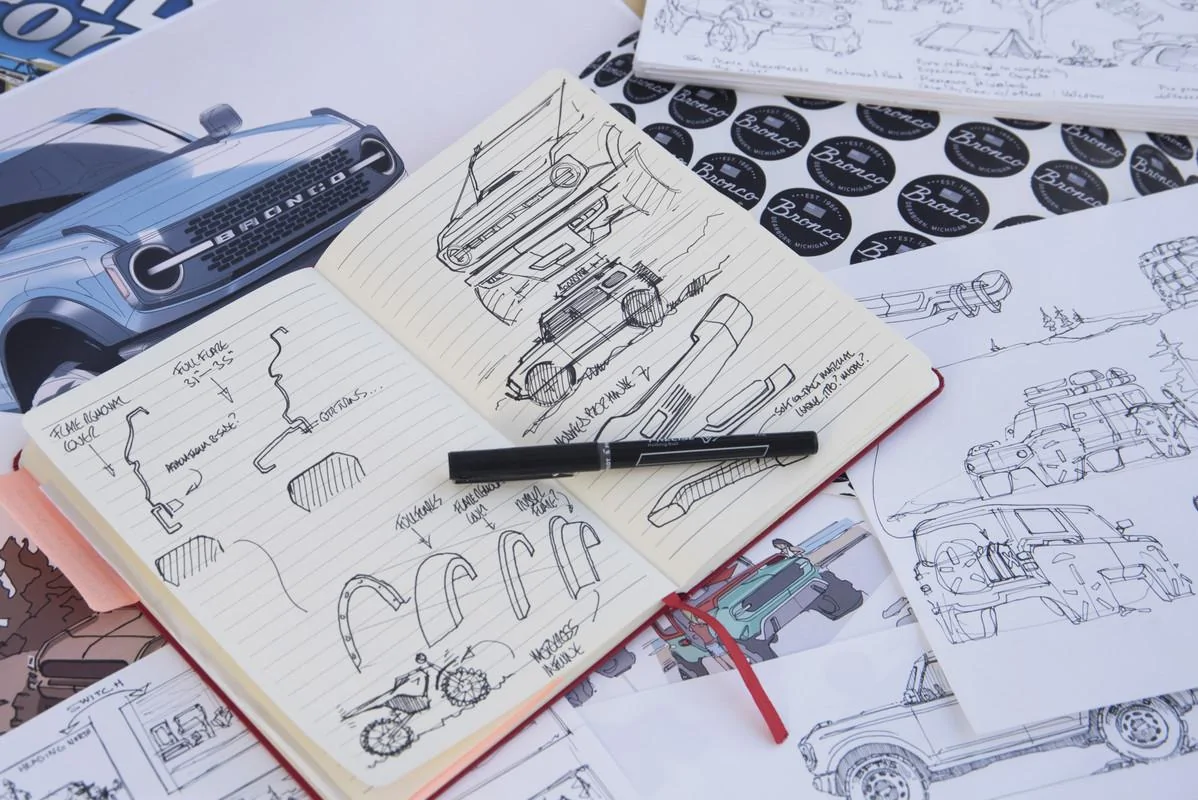 Ford Bronco Official 2021 Ford Bronco Info Thread: Specs, Wallpapers, Photos, Videos, Colors, Trims Ford-Bronco-Sketch-Layout-2