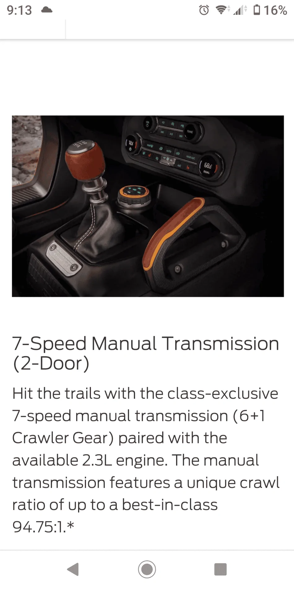 Ford Bronco No 7spd manual on four door? Screenshot_20200714-211337