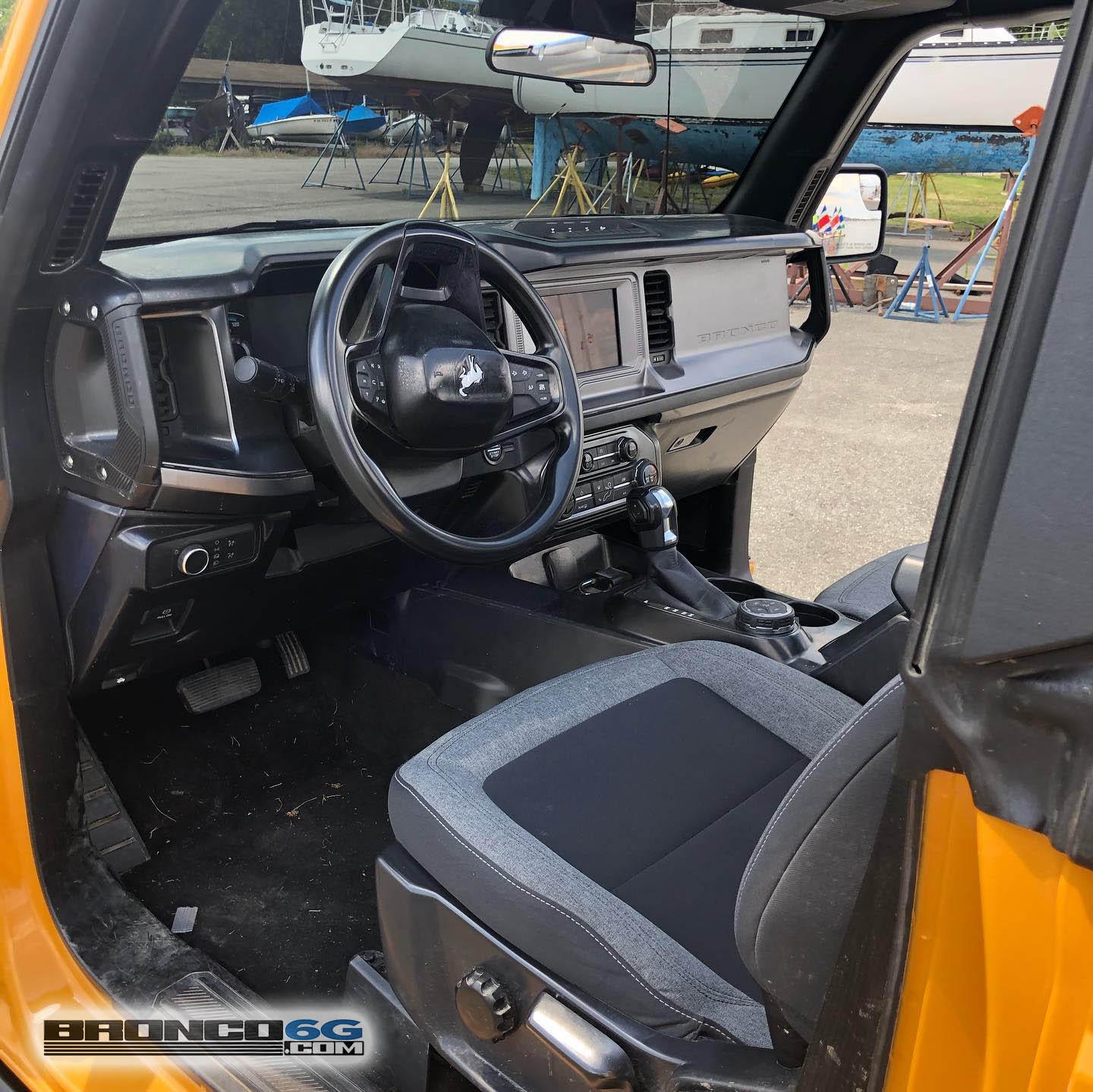 Ford Bronco Spotted: Base Bronco + Sasquatch Package, with underhood engine shot (Cyber Orange) 2021 Base Bronco + Sasquatch Package + Underhood Engine Cyber Orange Closeup Real Life  108669
