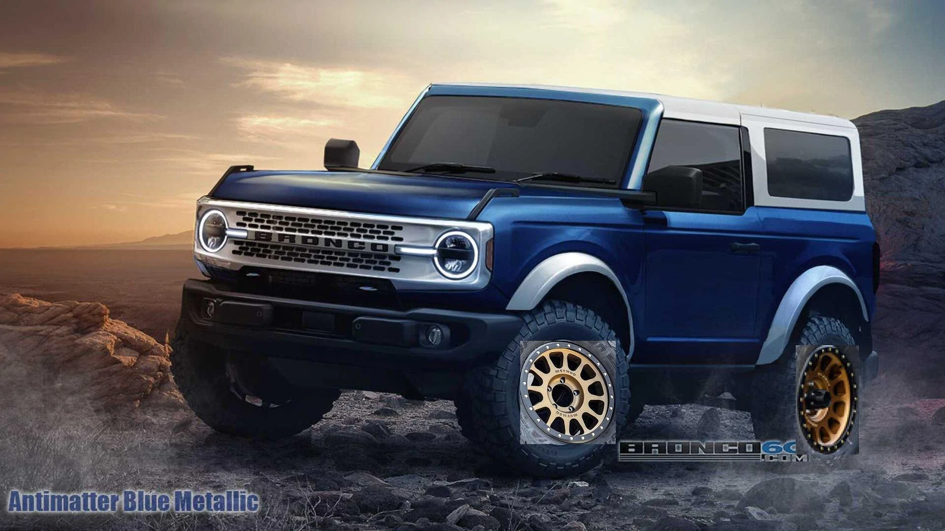 Ford Bronco Photoshop request with existing white top AMBlu