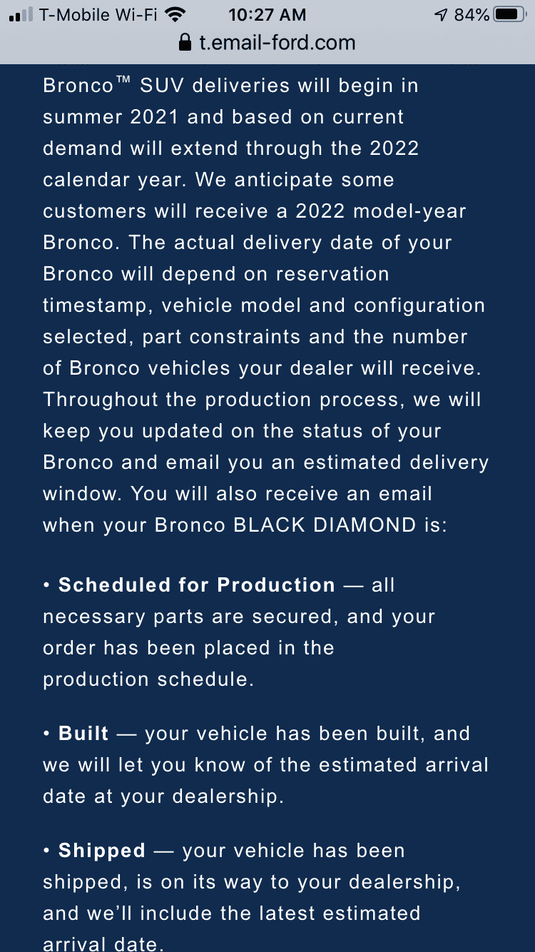 Ford Bronco Getting a MY21 or MY 22 1618583530678