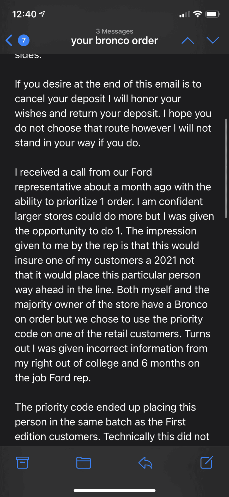 Ford Bronco Didn't Get Email - Turned Into Small Win Email pic 2.PNG