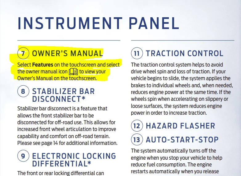 Ford Bronco Digital Owners Manual Access? 1618852886244