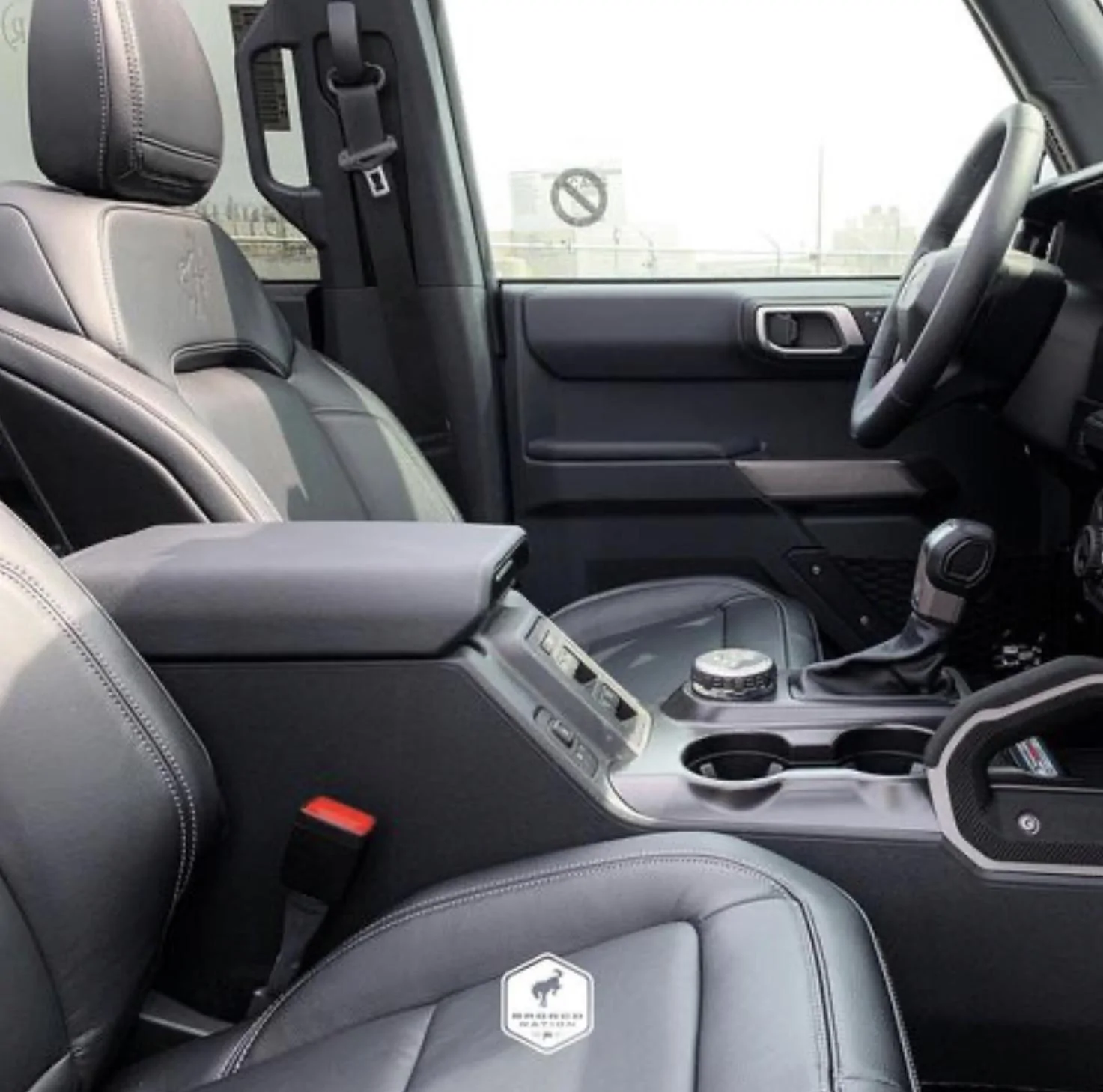 Ford Bronco First Look:  All Black Leather Interior On First Edition Bronco 7084624C-910B-4DD1-92C0-BE482EDFAE06
