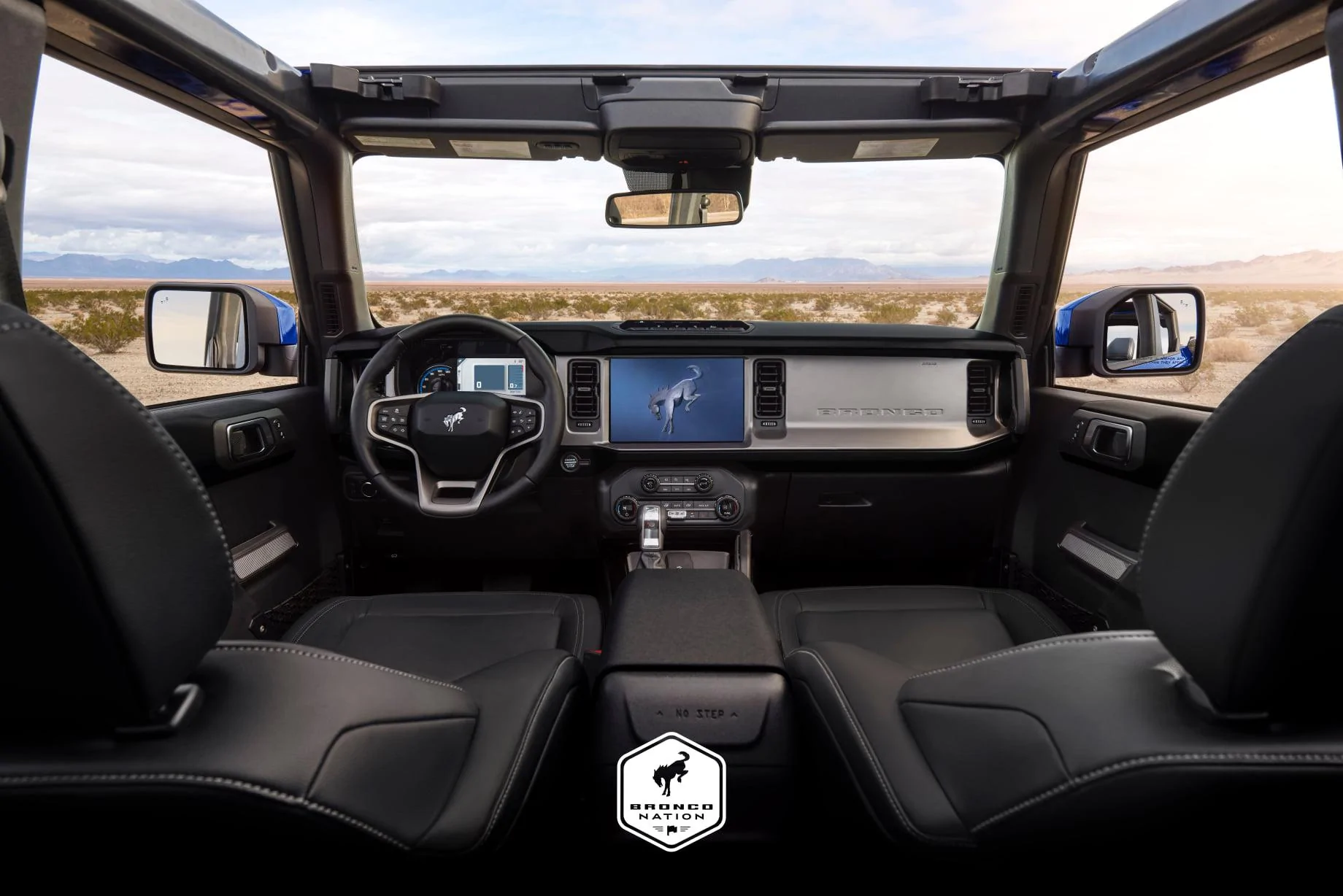 Ford Bronco First Look:  All Black Leather Interior On First Edition Bronco 2021 Bronco First Edition Black Leather 3