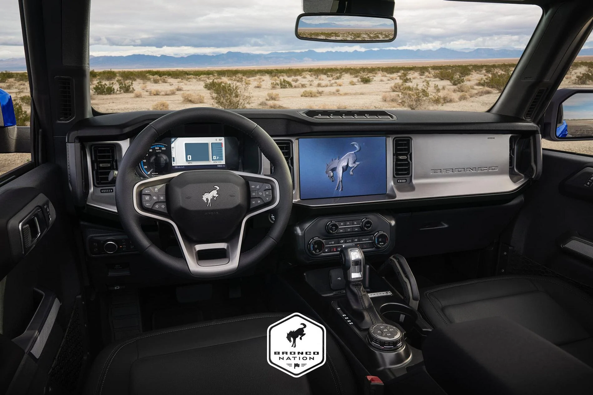 Ford Bronco First Look:  All Black Leather Interior On First Edition Bronco 2021 Bronco First Edition Black Leather 4