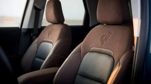 Ford Bronco Leather seats closeup 2021-Ford-Bronco-Sport-31