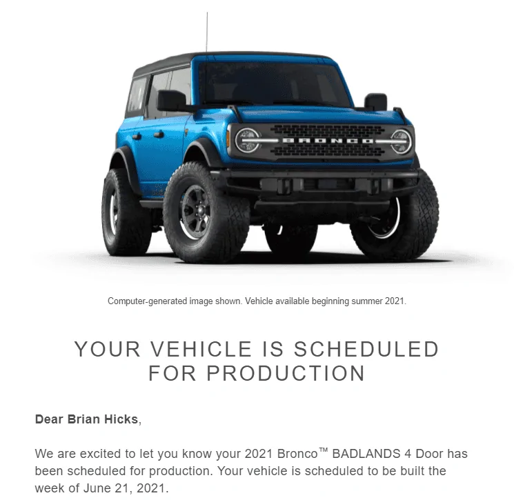 Ford Bronco 4/22 Email Group! Bronco